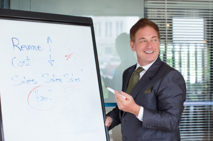 man improving sales skills in Atlanta