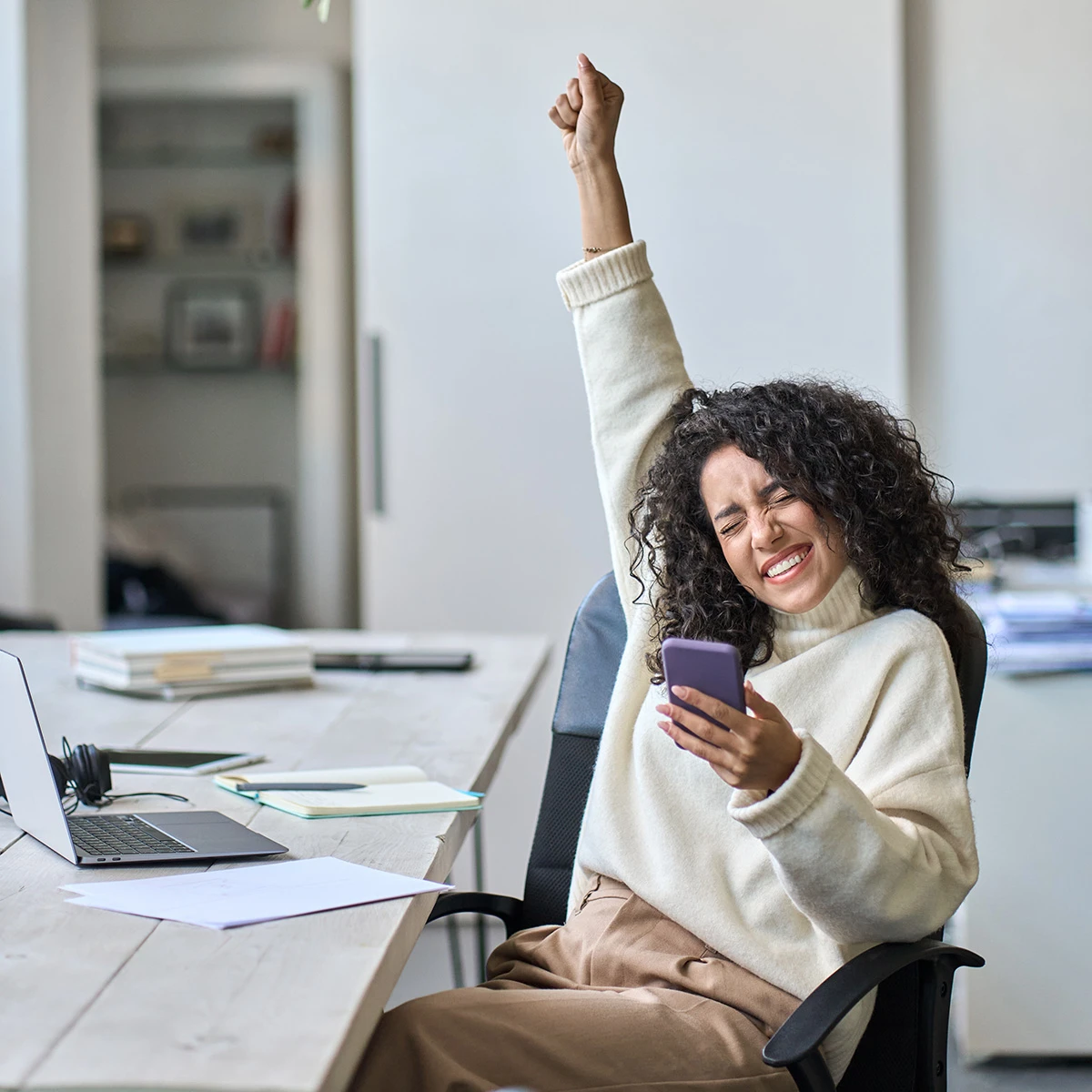 Young professional building confidence in workplace